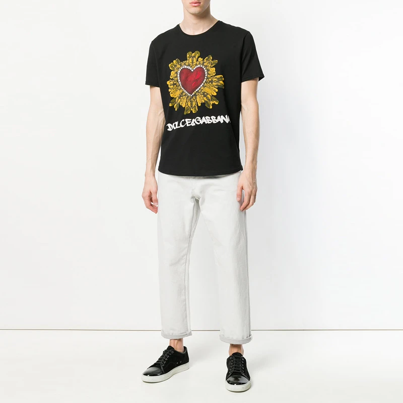 Dolce&Gabbana 杜嘉班纳 男士黑色圆领半袖 G8IG8T-FH7OF-HNP30 商品