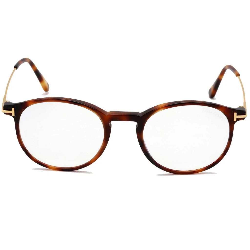 商品Tom Ford|Tom Ford Men's Eyeglasses - Blonde Havana Round Full-Rim Frame, 49 mm | FT5759-B 053,价格¥646,第2张图片详细描述