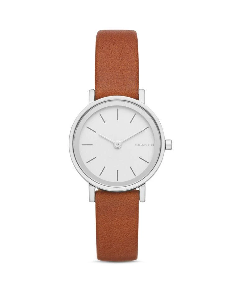 商品Skagen|Hald Leather Strap Watch, 26mm,价格¥758,第1张图片