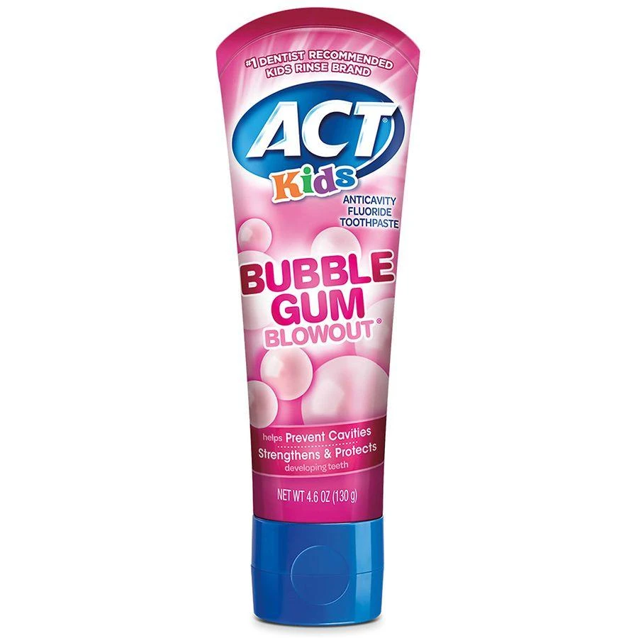 商品ACT|Kids Anticavity Fluoride Toothpaste Bubble Gum Blowout,价格¥30,第1张图片