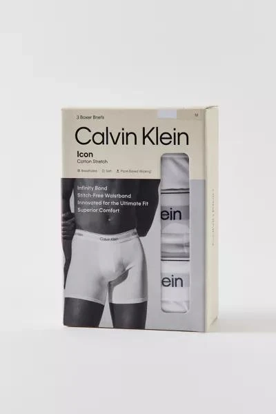 商品Calvin Klein|Calvin Klein Cotton Stretch Boxer Brief 3-Pack,价格¥362,第3张图片详细描述