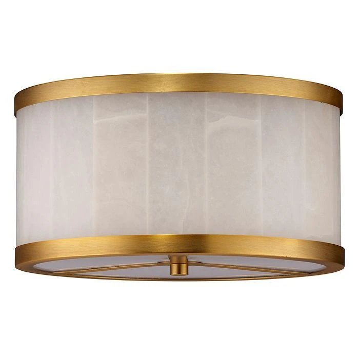 商品Jamie Young|Small Upsala Alabaster Flush Mount Ceiling Light,价格¥10483,第1张图片