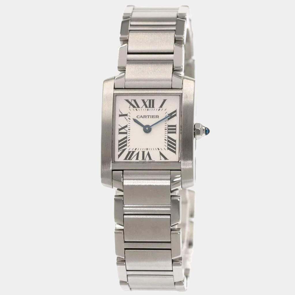 商品[二手商品] Cartier|Cartier Ivory Stainless Steel Tank Francaise W51008Q3 Quartz Women's Wristwatch 20mm,价格¥20827,第1张图片