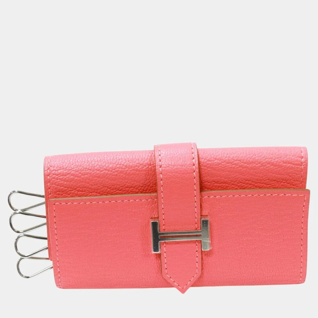 商品[二手商品] Hermes|Hermes Chevre 4 Key Case Rose Lipstick Pink Leather,价格¥15097,第1张图片