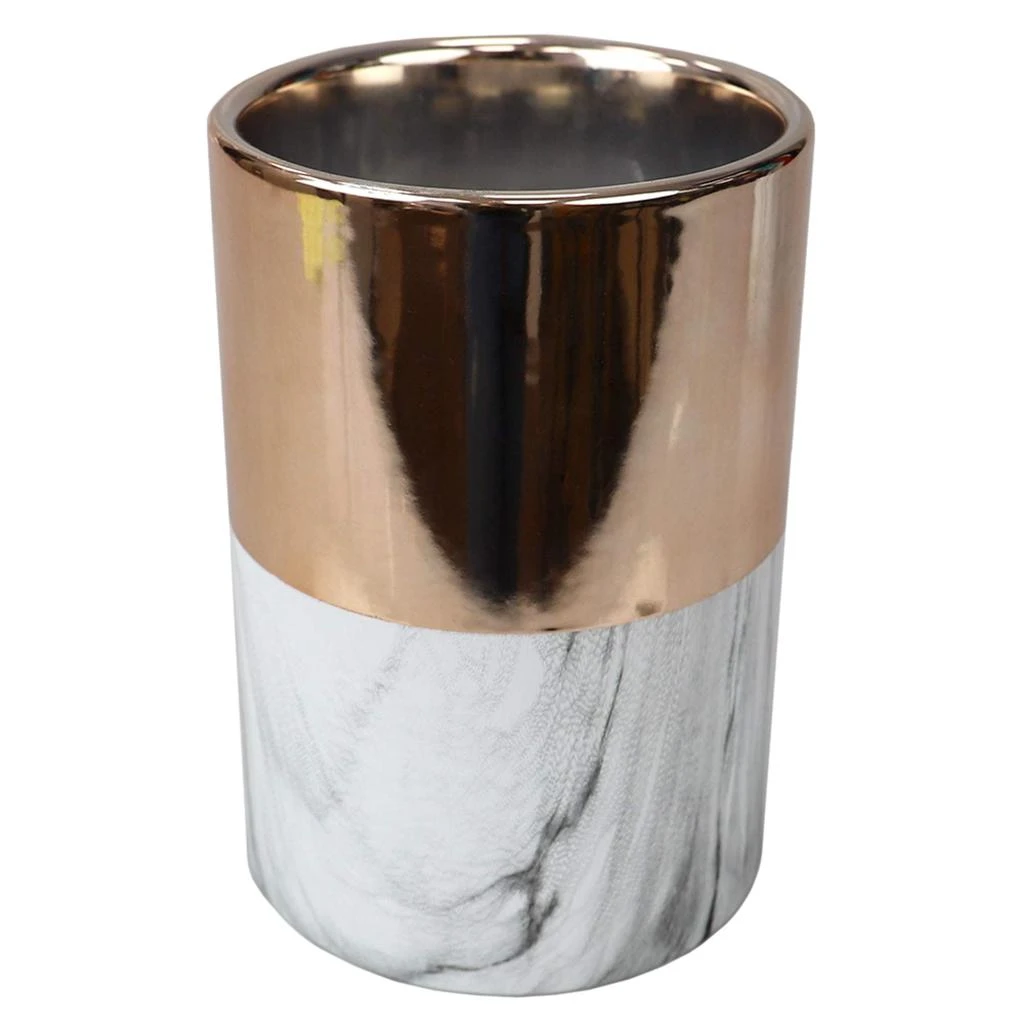 商品Home Basics|Home Basics Athena Marble Utensil Crock, Gold,价格¥147,第5张图片详细描述