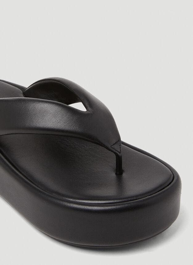 Rise Flip Flop Sandals in Black商品第7张图片规格展示
