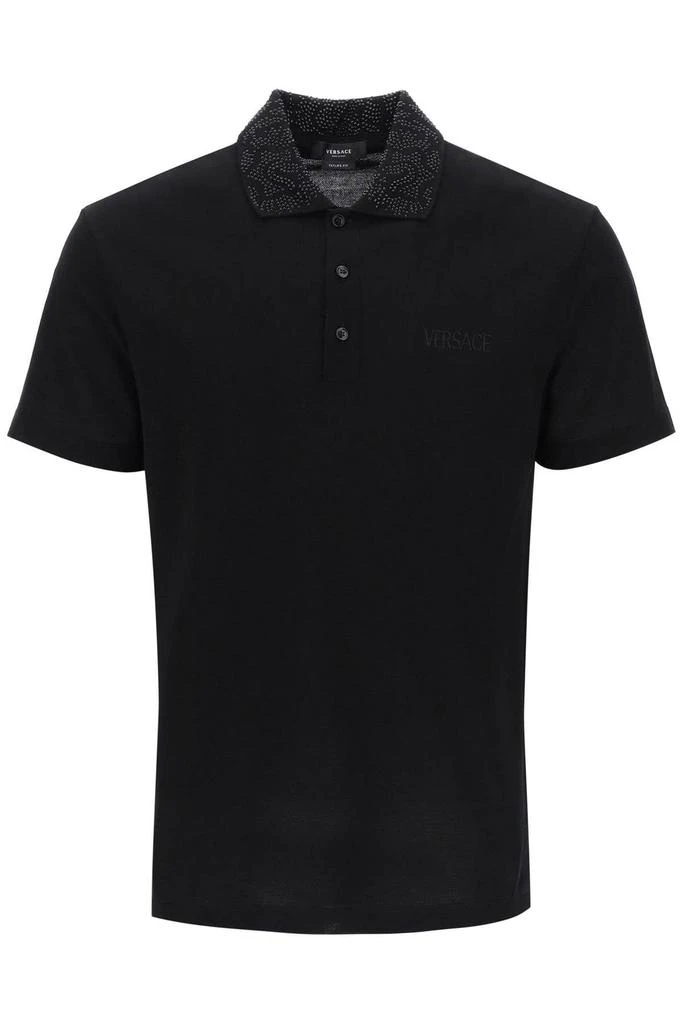 商品Versace|Barocco Silhouette polo shirt,价格¥2421,第1张图片