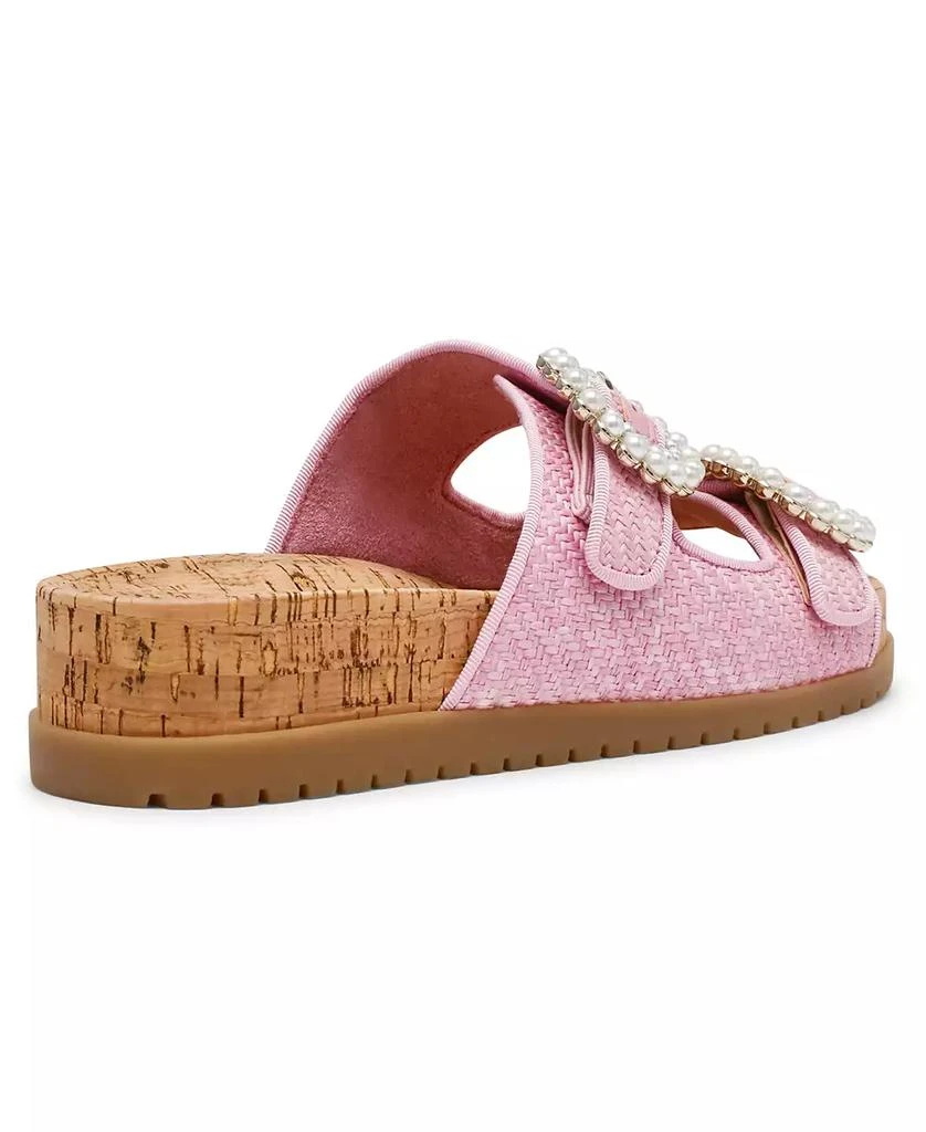 Women's Happy Double Band Embellished Buckle Footbed Sandals 商品