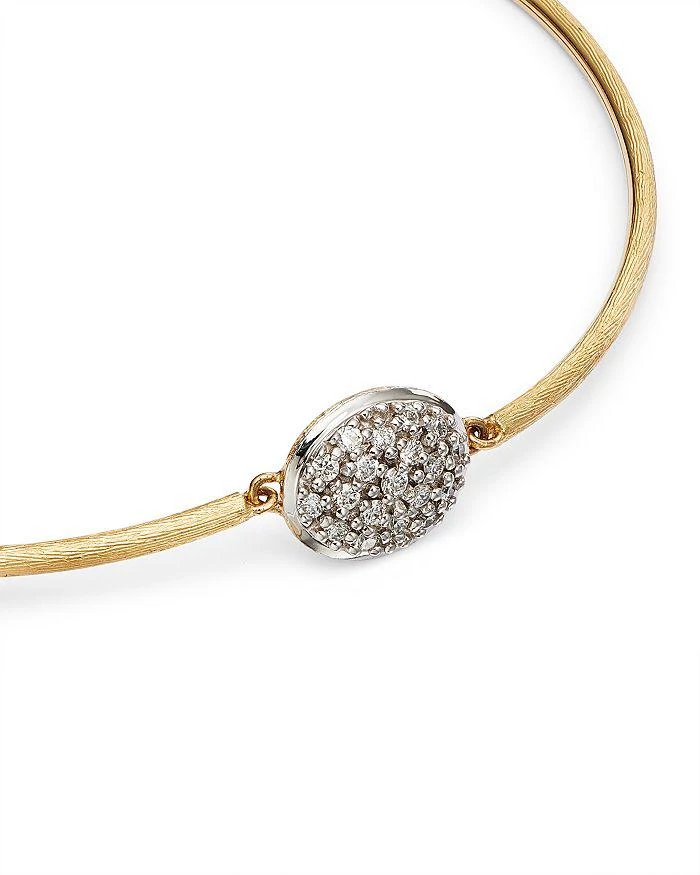 商品Marco Bicego|18K Two Tone Gold Siviglia Pavé Diamond Bangle Bracelet - 150th Anniversary Exclusive,价格¥16895,第5张图片详细描述