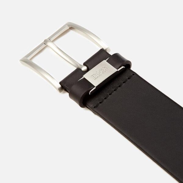 BOSS Men's Vegetable Tanned Leather Belt - Black商品第3张图片规格展示
