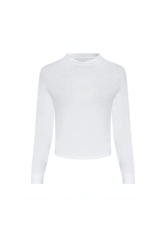 商品Awdis|Awdis Womens/Ladies Cross Back Cool Long-Sleeved T-Shirt (Arctic White),价格¥123,第1张图片