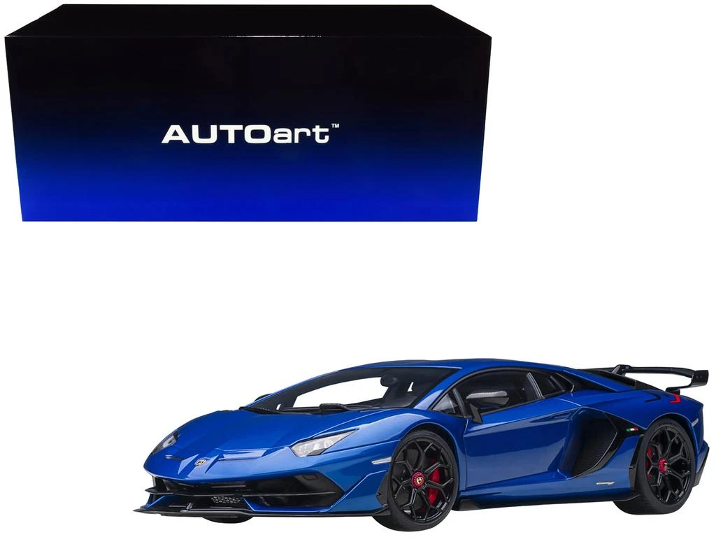 商品Diecast Model Autoart|Lamborghini Aventador SVJ Blue Nethuns Metallic 1/18 Model Car by Autoart,价格¥3374,第1张图片