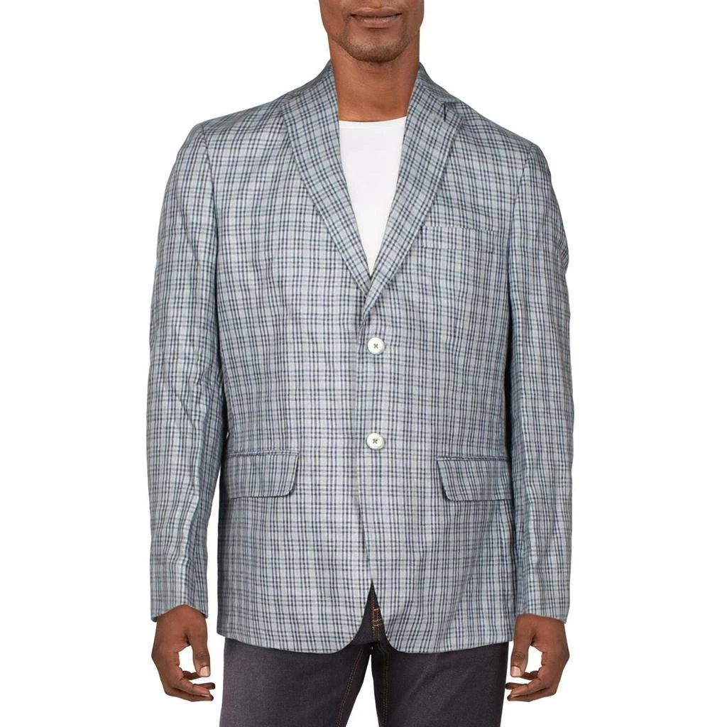 商品Ralph Lauren|Lauren Ralph Lauren Mens Linen Plaid Sportcoat,价格¥285,第1张图片