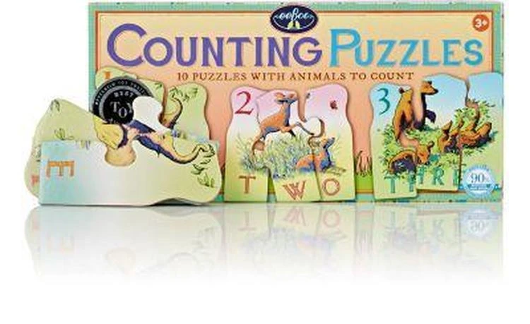 商品Eeboo|Animal Counting Puzzles 动物拼图,价格¥97,第1张图片