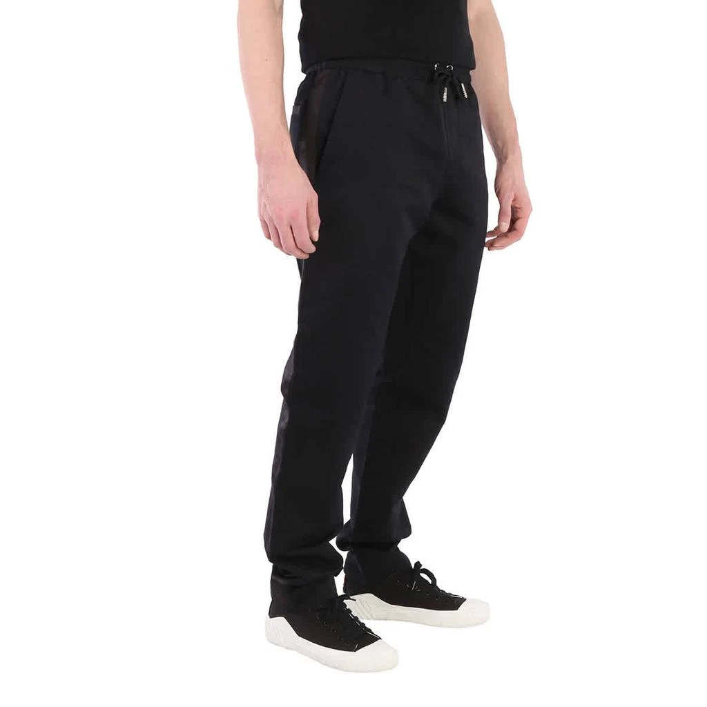 商品Burberry|Men's Linen-cotton Track Pants in Black,价格¥1122-¥2502,第2张图片详细描述