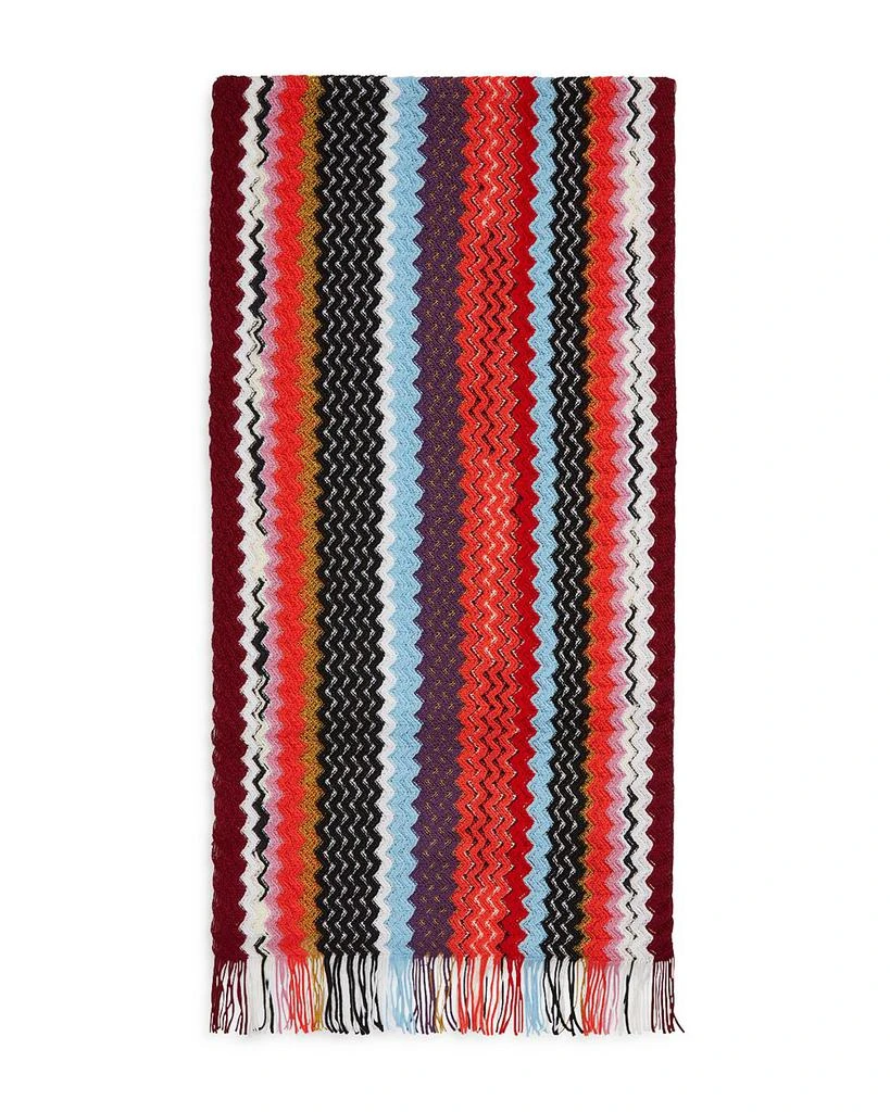 商品Missoni|Striped Fringe Wool Scarf,价格¥1032,第1张图片详细描述