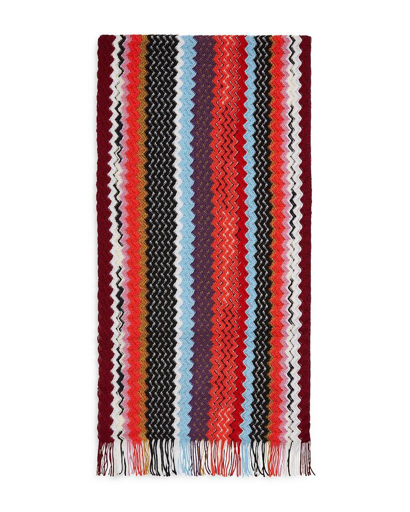 商品Missoni|Striped Fringe Wool Scarf,价格¥1695,第1张图片