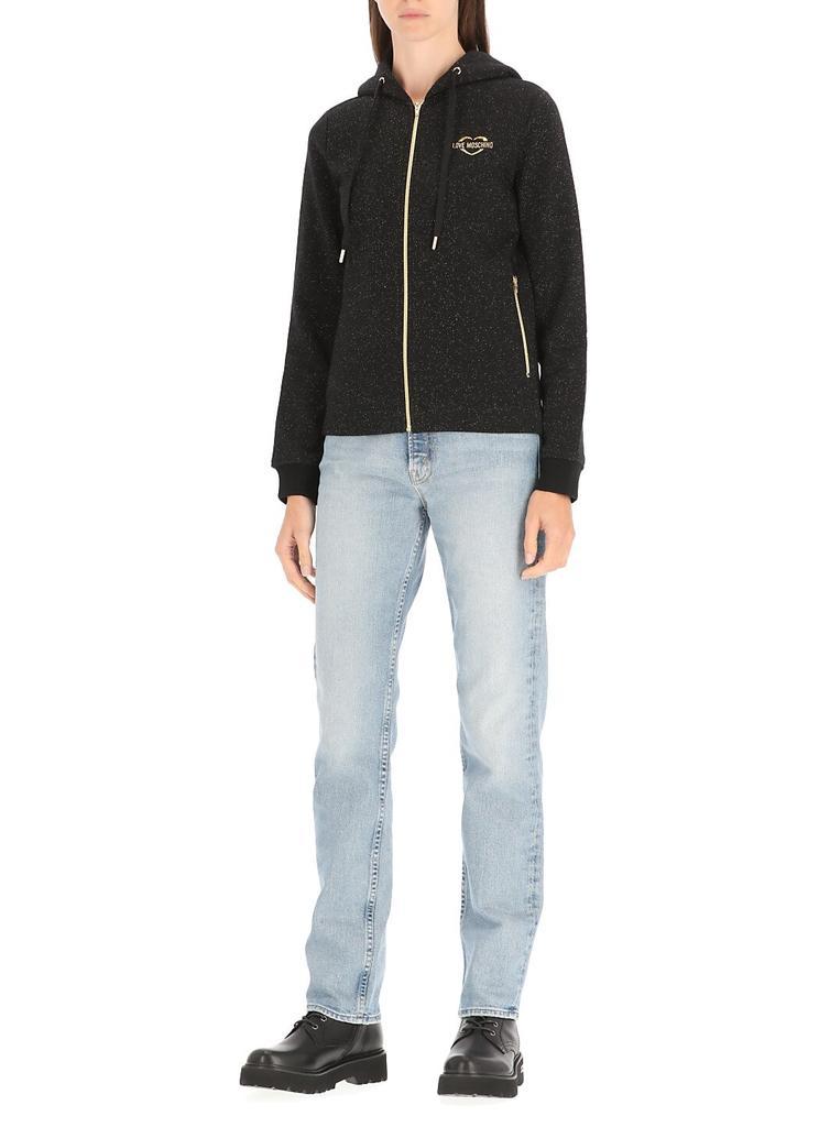 商品Love Moschino|Love Moschino Allover Glitter Zipped Hoodie,价格¥1285,第2张图片详细描述