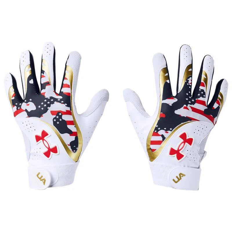 商品Under Armour|Under Armour Radar Stars & Stripes Softball Batting Gloves - Women's,价格¥208,第1张图片