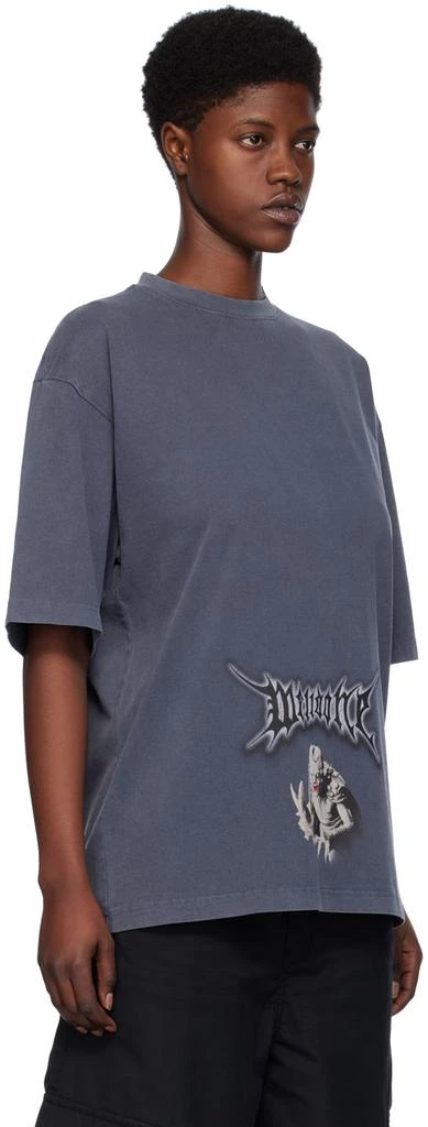 商品We11done|Navy Vintage Monster T-Shirt,价格¥2652,第2张图片详细描述