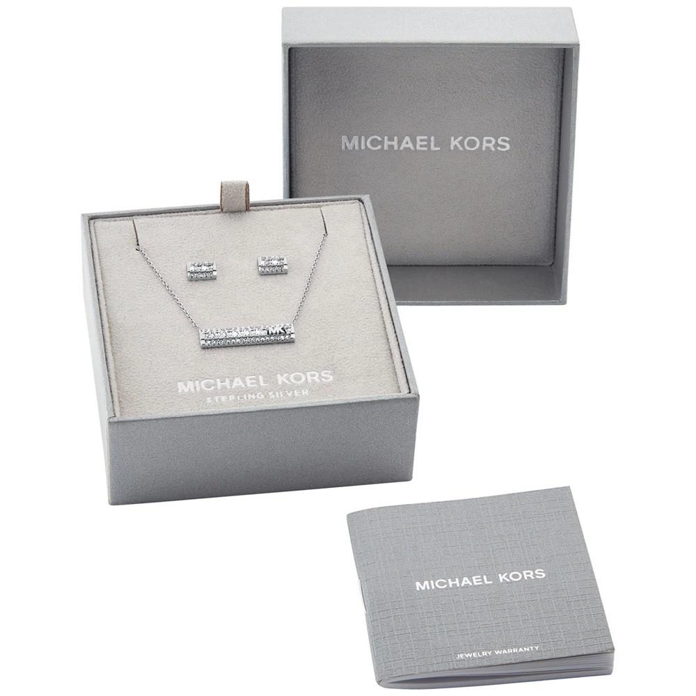 商品Michael Kors|Tapered Baguette Bar Pendant and Earrings Gift Set,价格¥1469,第2张图片详细描述