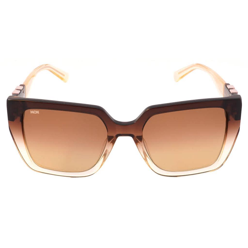 商品MCM|Light Brown Gradient Square Ladies Sunglasses MCM723S 211 53,价格¥496,第4张图片详细描述