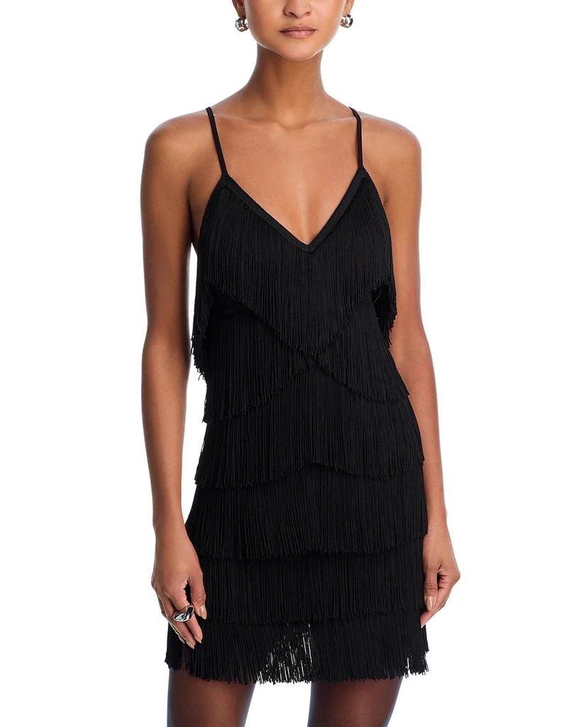 商品Norma Kamali|Fringe Slip Mini Dress,价格¥2893,第1张图片