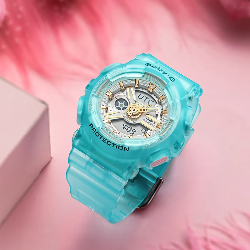 商品[国内直发] Casio|卡西欧正品手表女半透明材质外出时尚搭配BA-110SC-2A,价格¥649,第2张图片详细描述