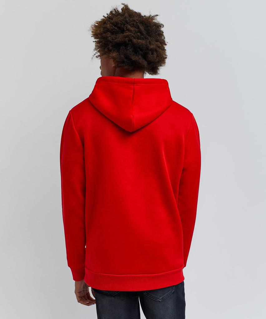 Basic Croyden Hoodie With Rubber Patch - Red商品第6张图片规格展示
