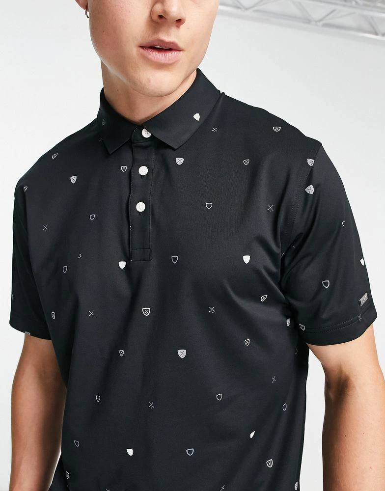 商品NIKE|Nike Golf Player Dri-FIT small print polo in black,价格¥378,第4张图片详细描述