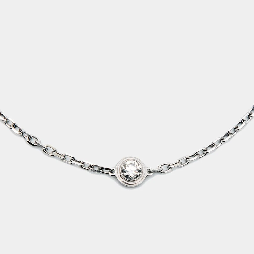 商品[二手商品] Cartier|Cartier D'Amour Diamond 18k White Gold Small Model Bracelet,价格¥6889,第2张图片详细描述