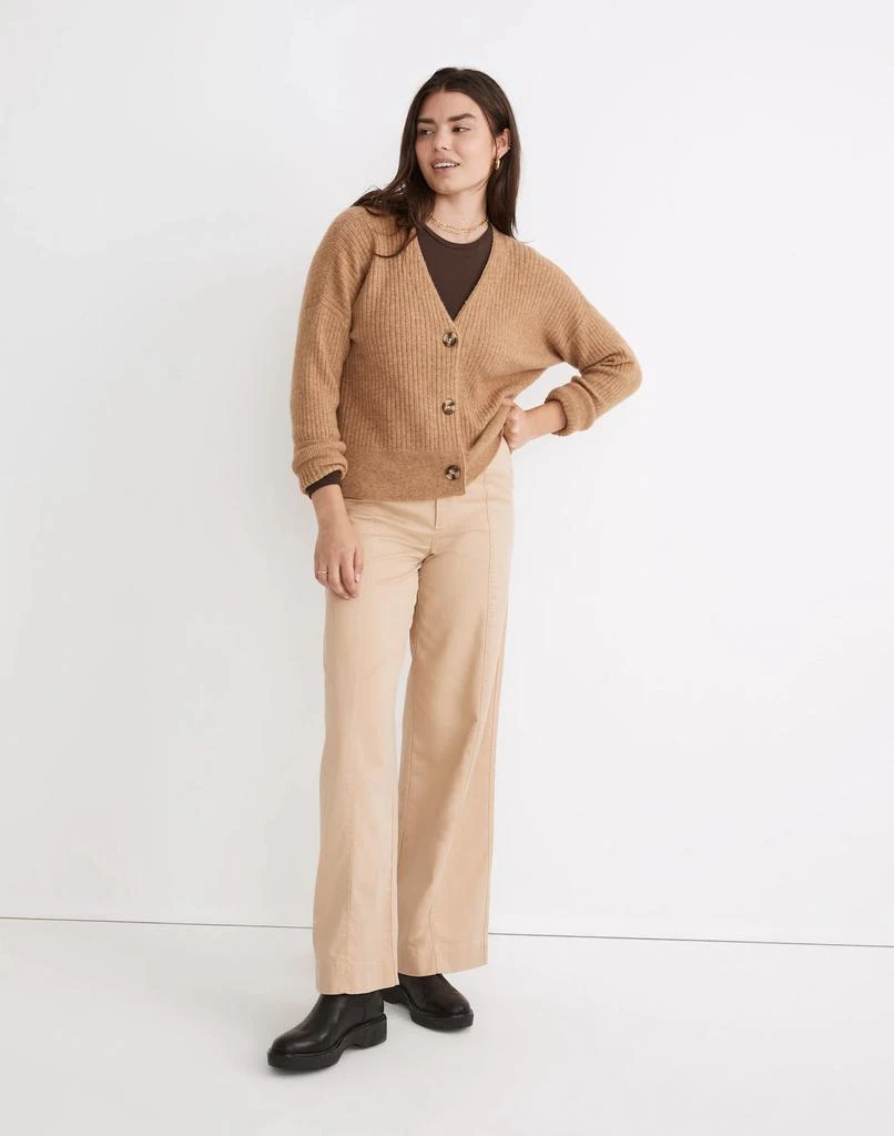 商品Madewell|Cameron Ribbed Cardigan Sweater in Coziest Yarn,价格¥199,第1张图片