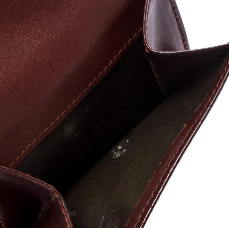 商品[二手商品] Longchamp|Longchamp Maroon Leather Roseau Compact Wallet,价格¥1009,第3张图片详细描述