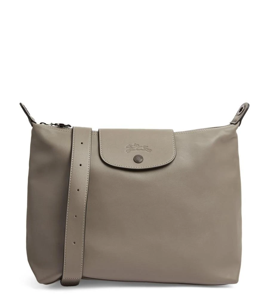 商品Longchamp|Medium Leather Le Pliage Shoulder Bag,价格¥3763,第1张图片