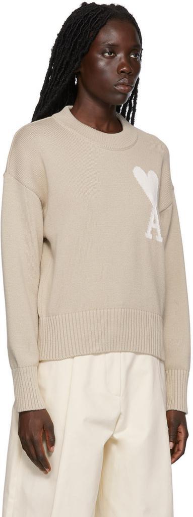 商品AMI|Beige Ami de Cœur Sweater,价格¥3674,第4张图片详细描述