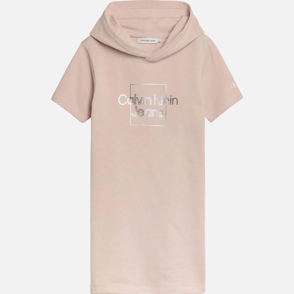 Calvin Klein Girls’ Cotton-Jersey Hoodie Dress商品第1张图片规格展示