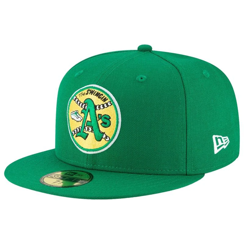商品New Era|New Era A's Cooperstown Logo 59Fifty Fitted Cap - Men's,价格¥298,第1张图片