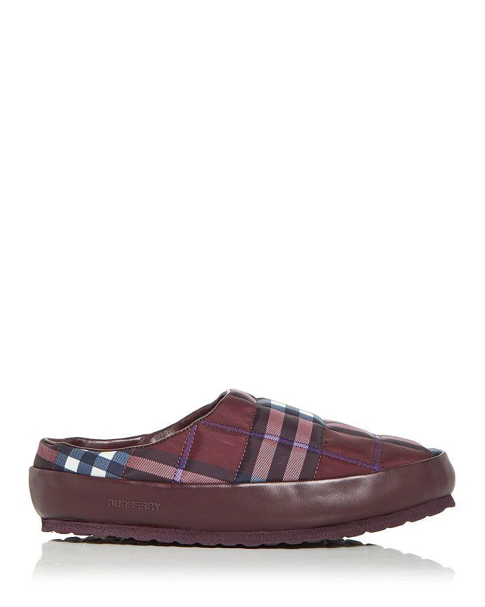 商品Burberry|Men's Northaven Check Quilted Slipper Mules,价格¥1850,第4张图片详细描述