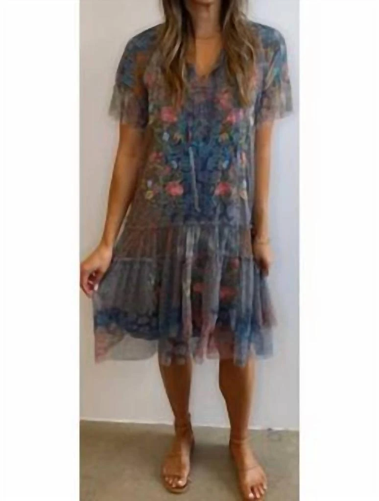 商品Johnny Was|Dani Mesh Dress (Slip) in Multi,价格¥1874,第1张图片