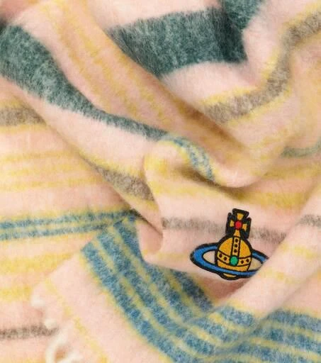 商品Vivienne Westwood|Striped alpaca and wool-blend scarf,价格¥2089,第4张图片详细描述