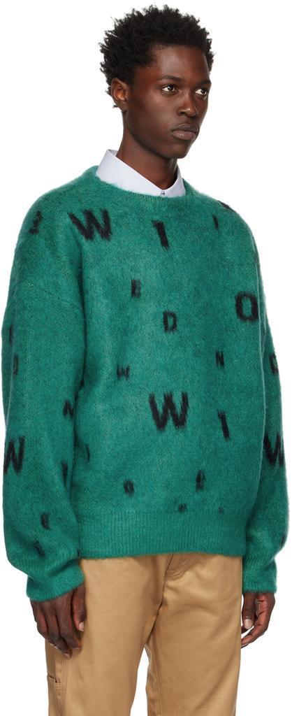 商品We11done|Green Lettering Sweater,价格¥3348,第4张图片详细描述