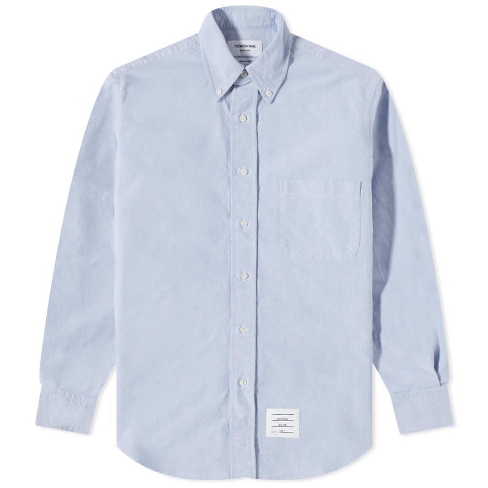 商品Thom Browne|Thom Browne Grosgrain Placket Oxford Shirt,价格¥2873,第1张图片