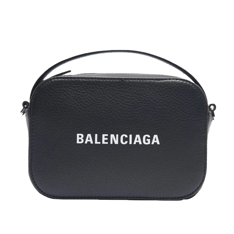 商品Balenciaga|Balenciaga/巴黎世家 秋冬新款 男士黑色光滑小牛皮相机包XS款斜挎包608653DLQ4N1000,价格¥6311,第1张图片