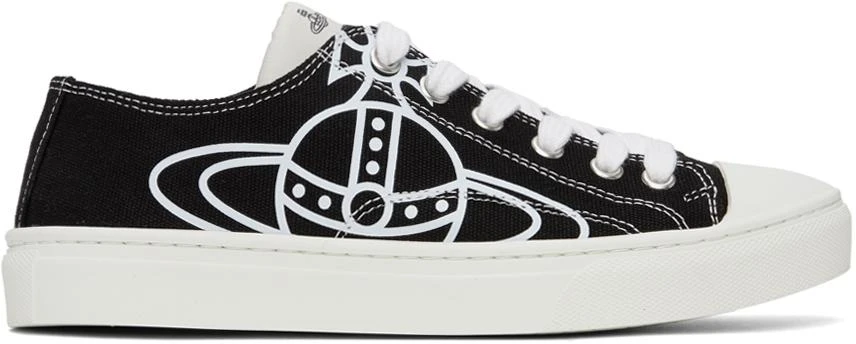 商品Vivienne Westwood|Black Plimsoll 2.0 Sneakers,价格¥1243,第1张图片