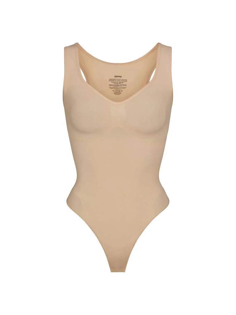 商品SKIMS|Seamless Sculpt Scoopneck Thong Bodysuit,价格¥526,第1张图片