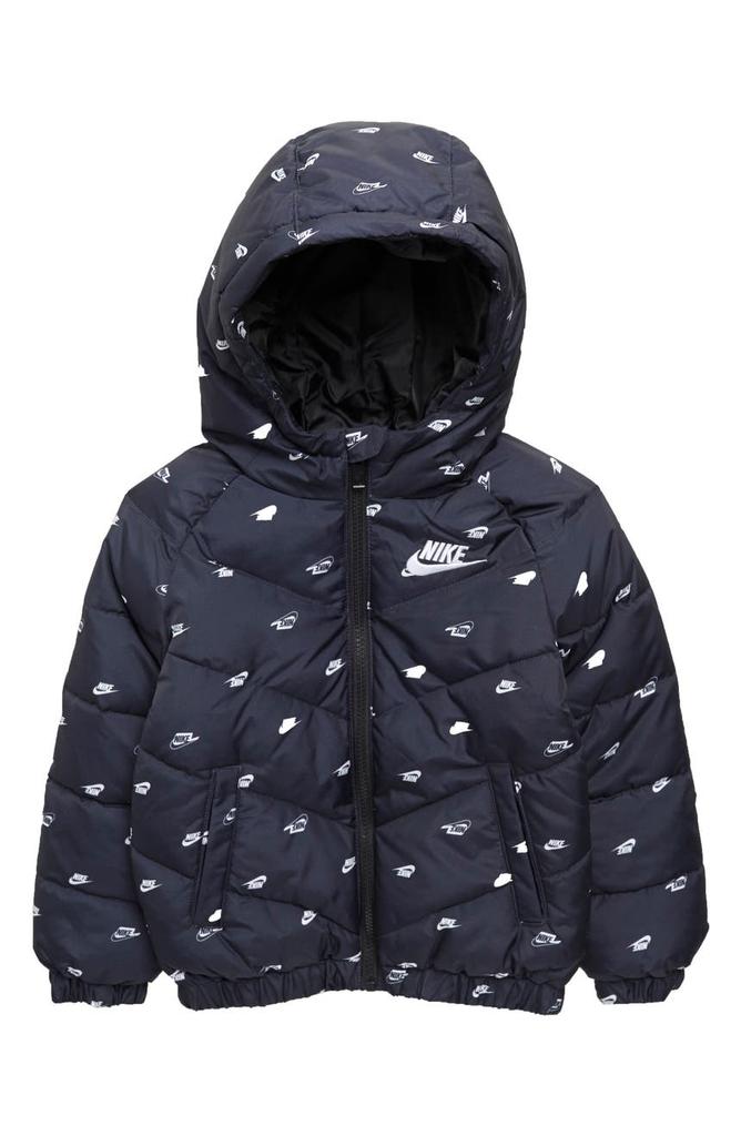 Kids' Allover Logo Puffer Jacket商品第1张图片规格展示