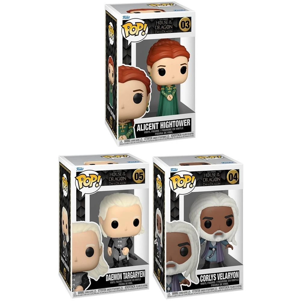 商品Funko|Television House of the Dragon Alicent Hightower Daemon Targaryen Coryls Velaryon Collectors 3 Figure Set,价格¥249,第2张图片详细描述