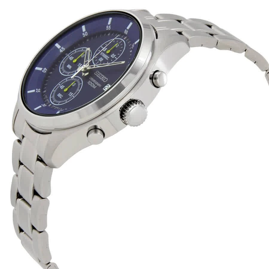 商品Seiko|Seiko Chronograph Blue Dial Mens Watch SKS537,价格¥739,第2张图片详细描述