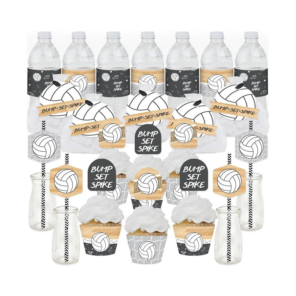 商品Big Dot of Happiness|Bump, Set, Spike - Volleyball Baby or Birthday Fabulous Favor Party Pack 100 Pc,价格¥224,第1张图片