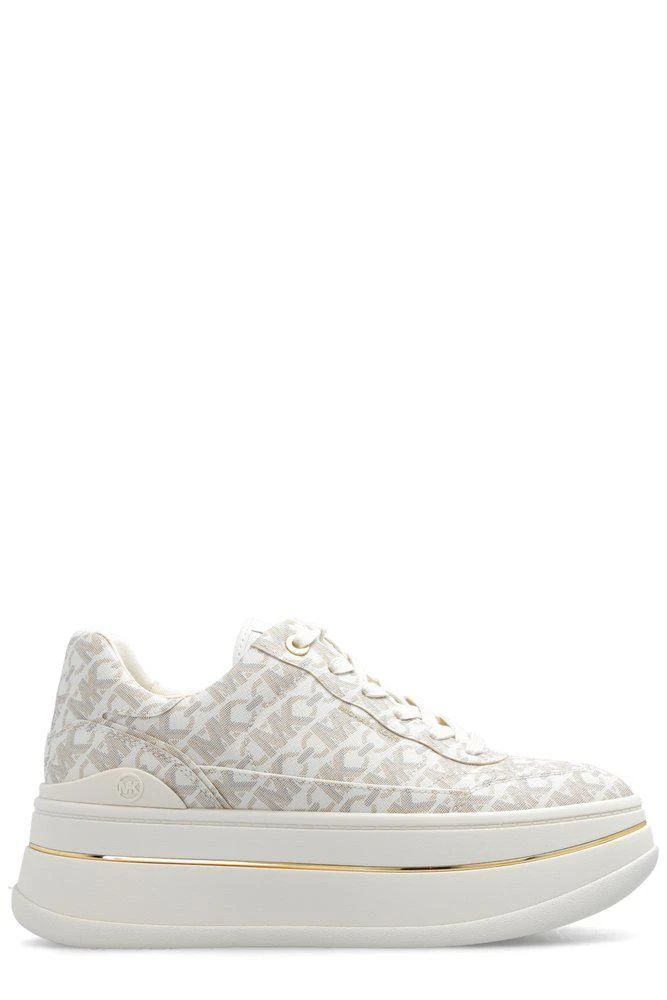 商品Michael Kors|Michael Michael Kors Hayes Allover Logo Platform Sneakers,价格¥1187,第1张图片